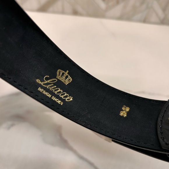 Luxxe Mx patent leather mens belt size 38 - Picture 2 of 2